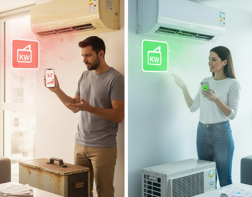 چگونه کولر گازی کم مصرف انتخاب کنیم؟ بررسی برچسب انرژی و شاخص‌ های SEER و EER